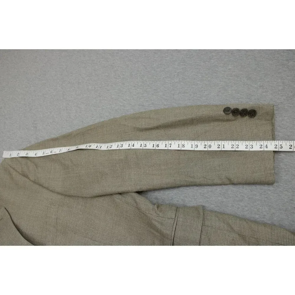 Calvin Klein Blazer Mens 40R Silk Wool 2‎ Buttons Single Breasted